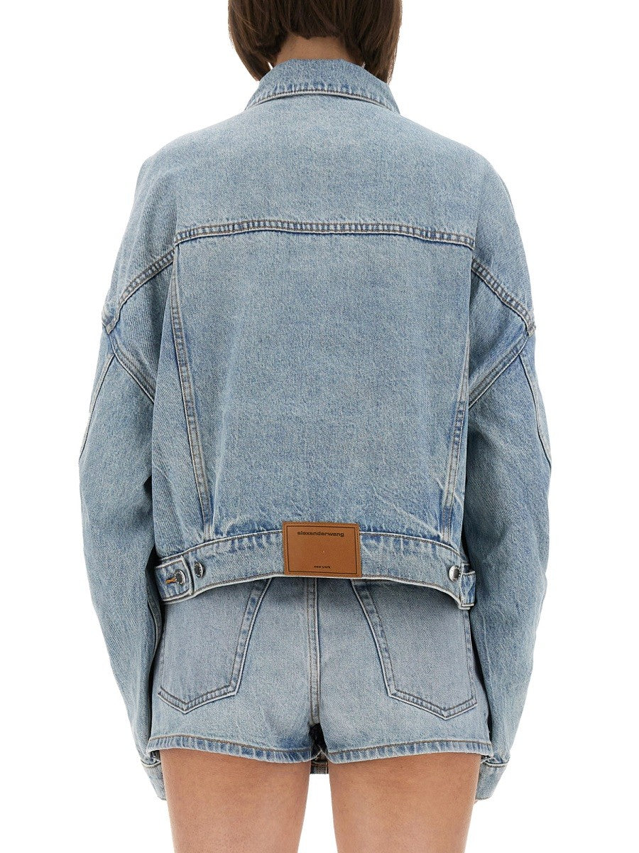 DENIM CLIP-ON TRUCKER JACKET