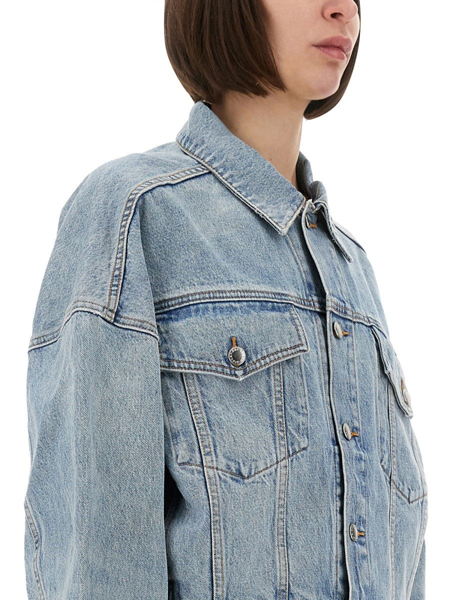 DENIM CLIP-ON TRUCKER JACKET