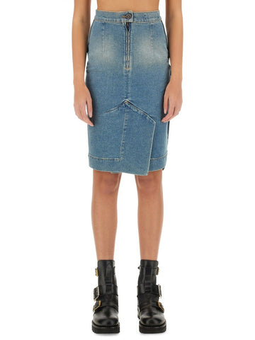 DENIM MIDI SKIRT