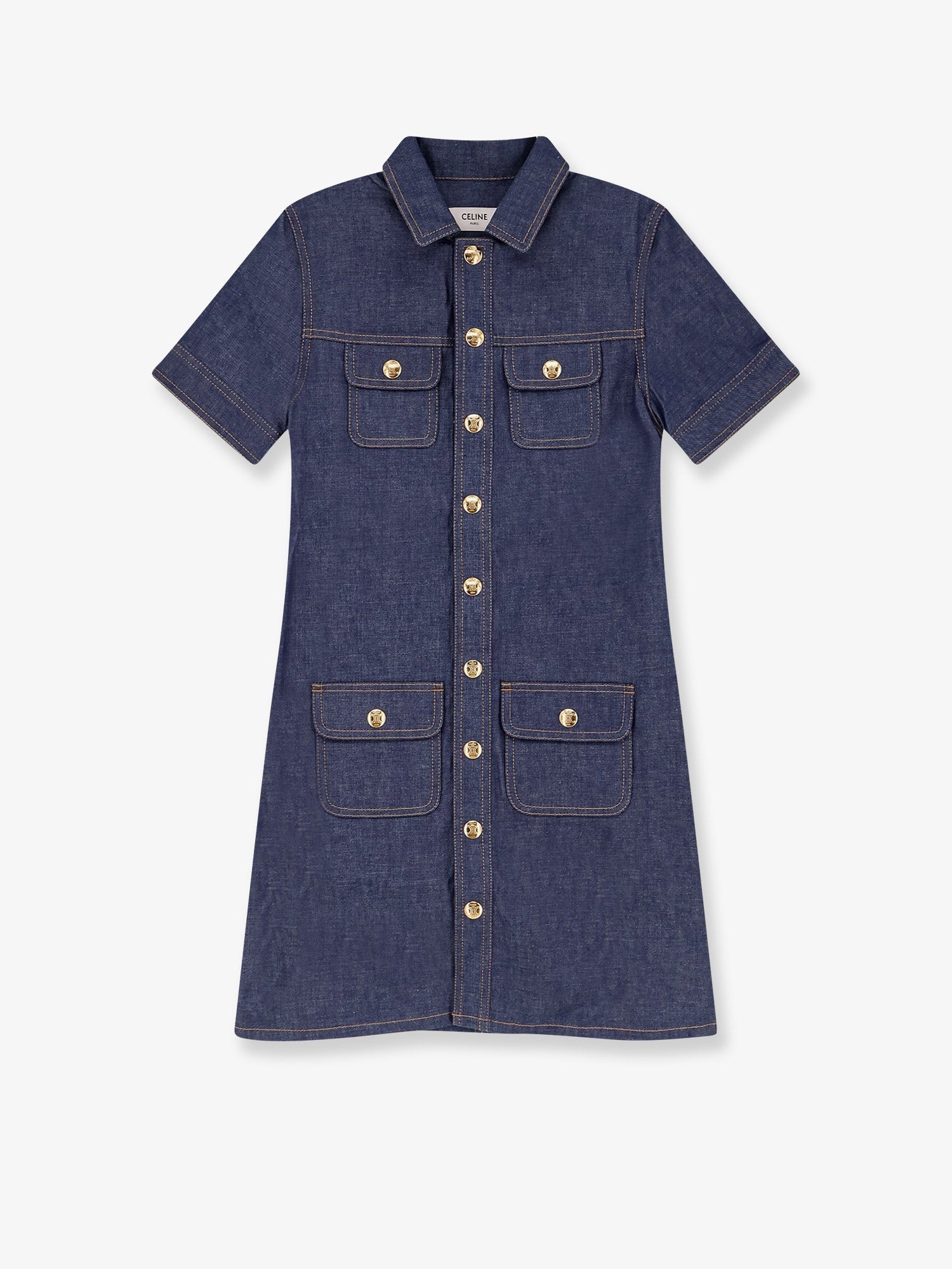 Denim mini chemisier/dress