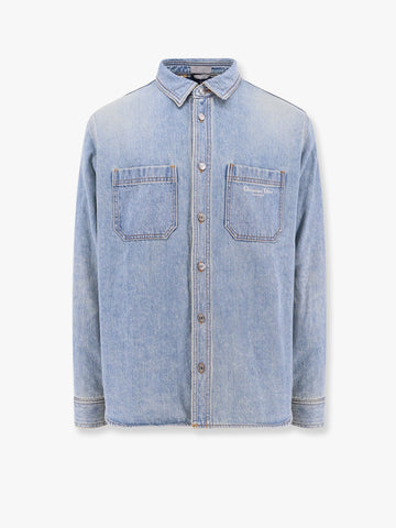Denim shirt/jacket with madras lining