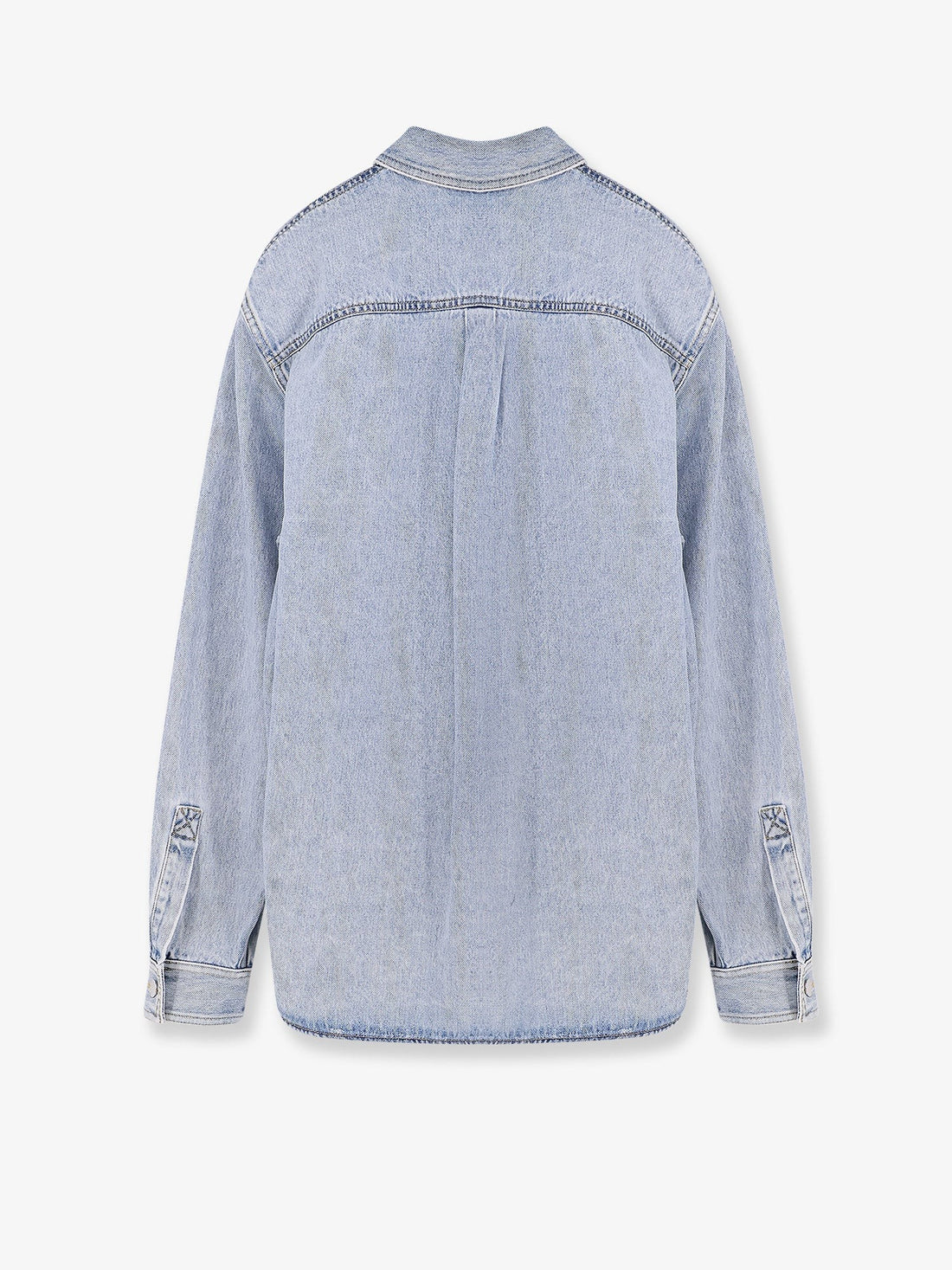 Denim shirt with GG insert