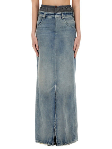 DENIM SKIRT "ANONYMITY OF THE LINING"
