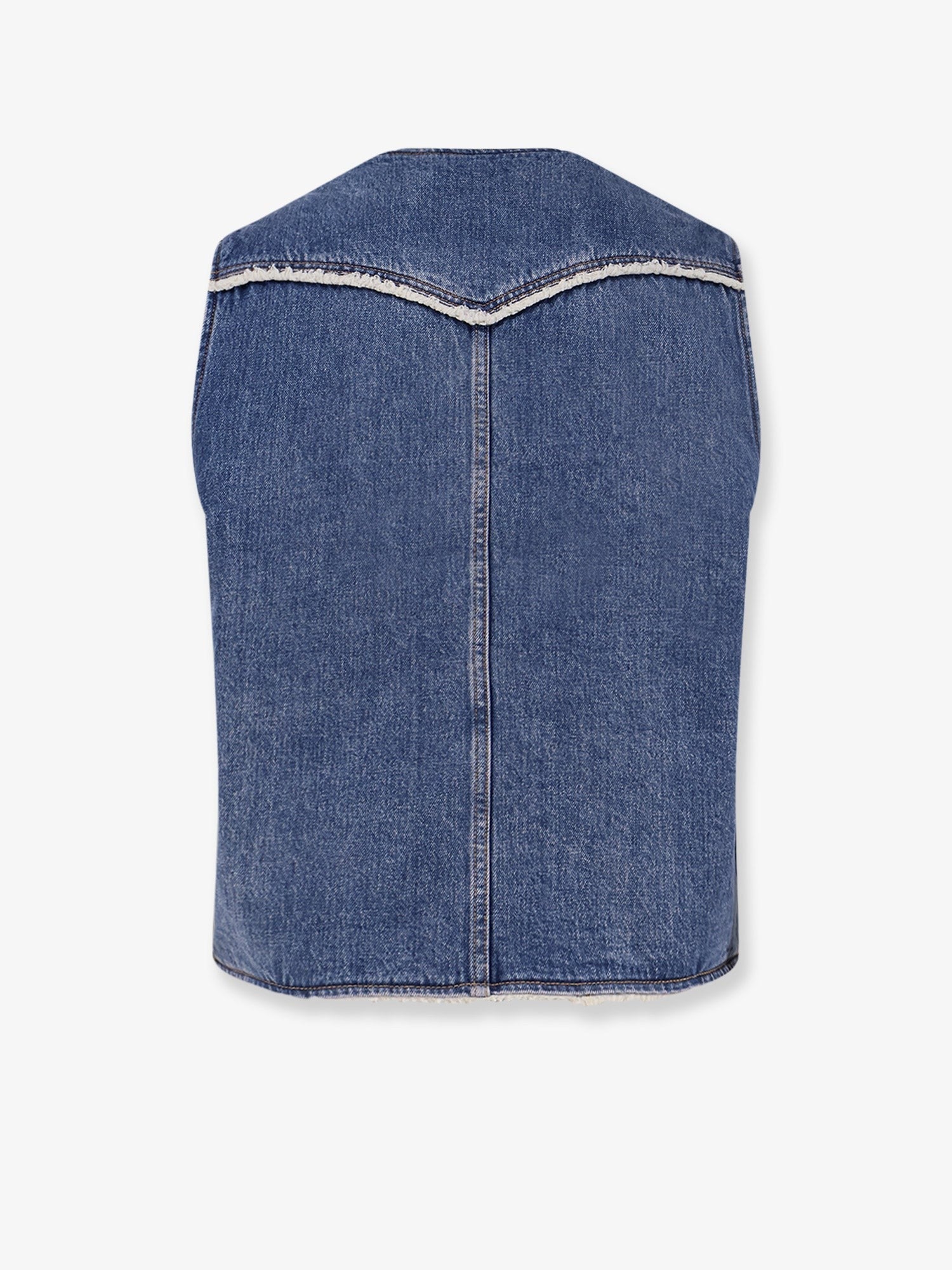 Denim vest with Repreve® lining