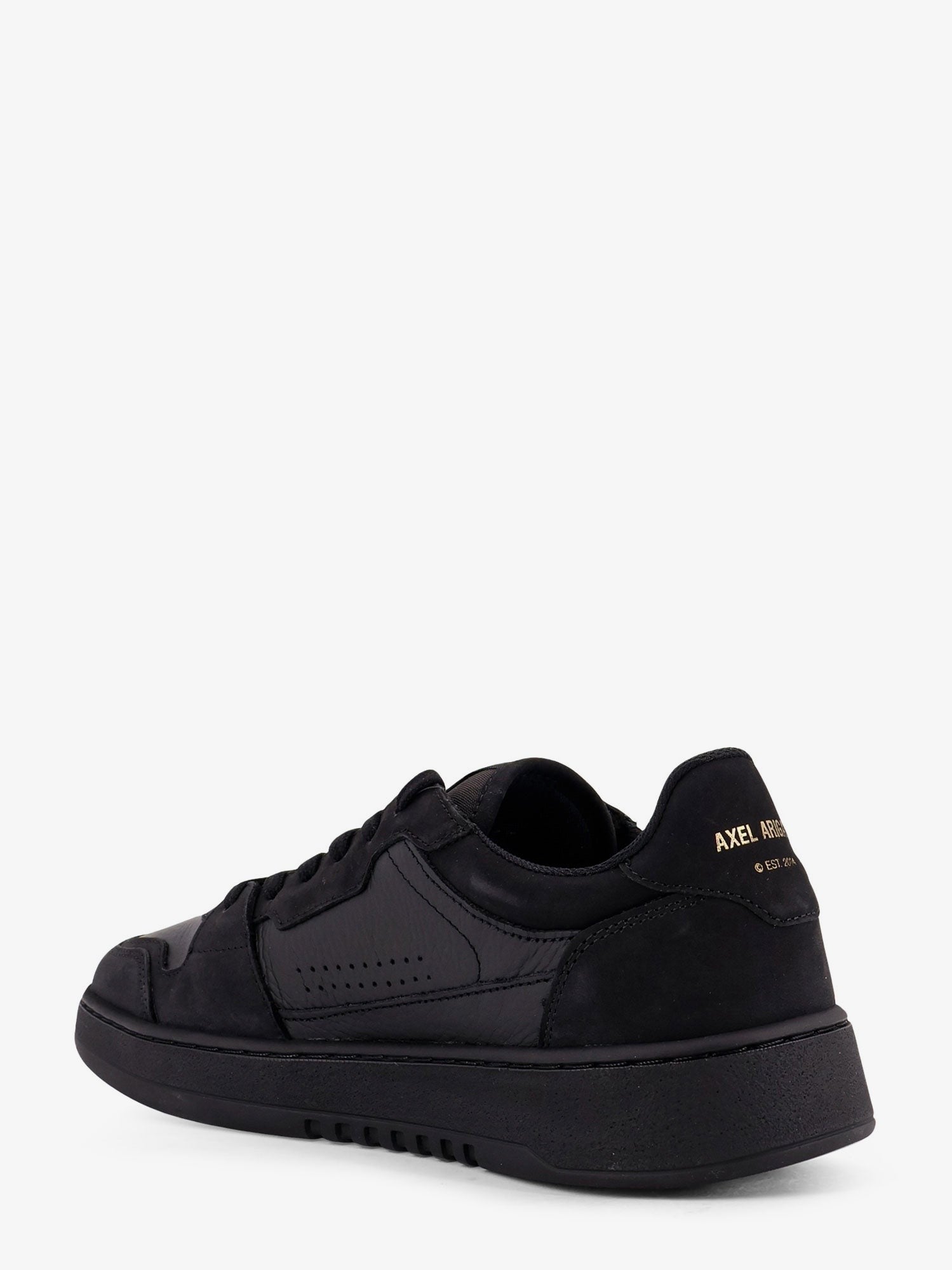 Dice Lo leather and suede low-top sneakers