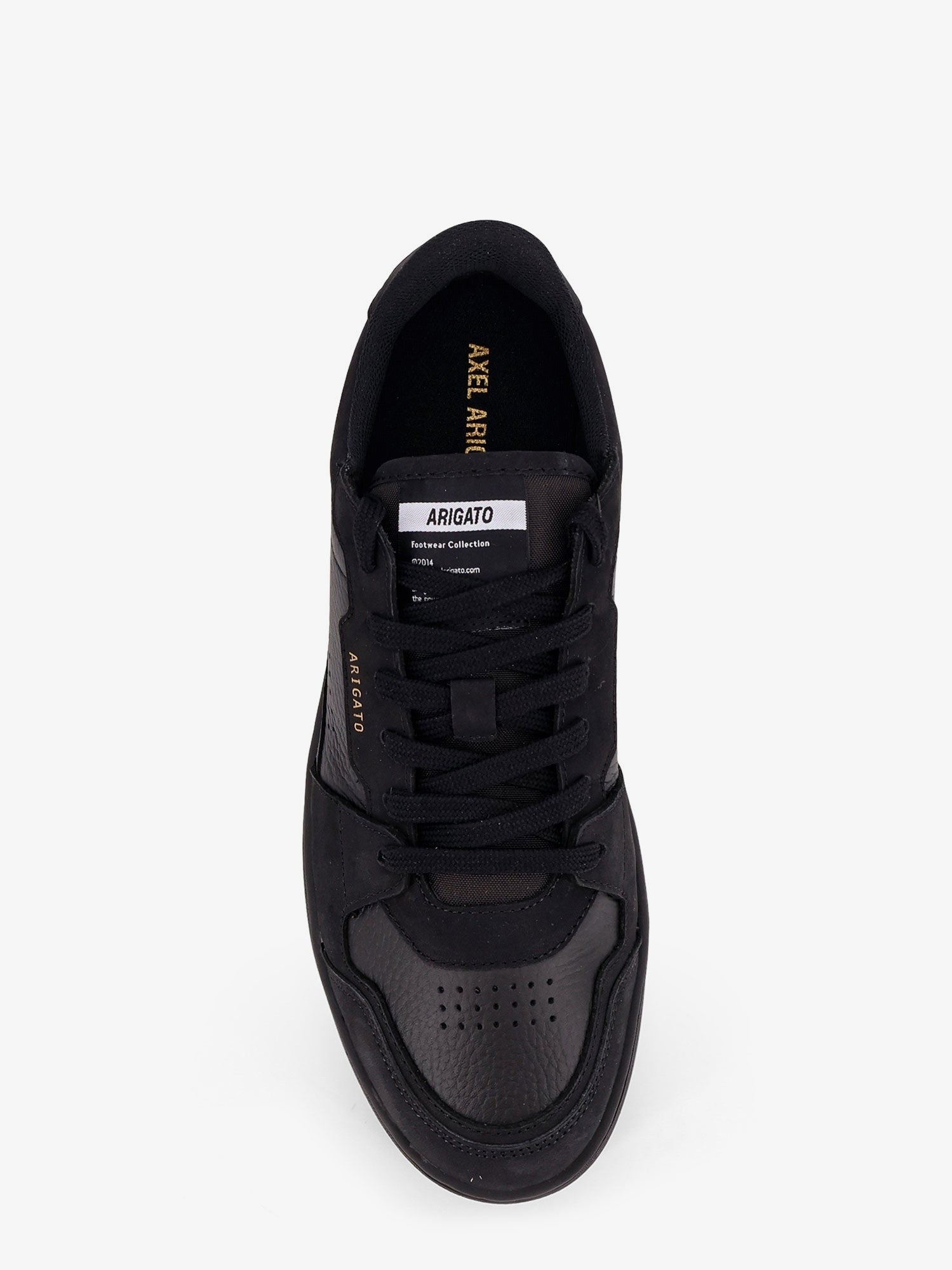 Dice Lo leather and suede low-top sneakers