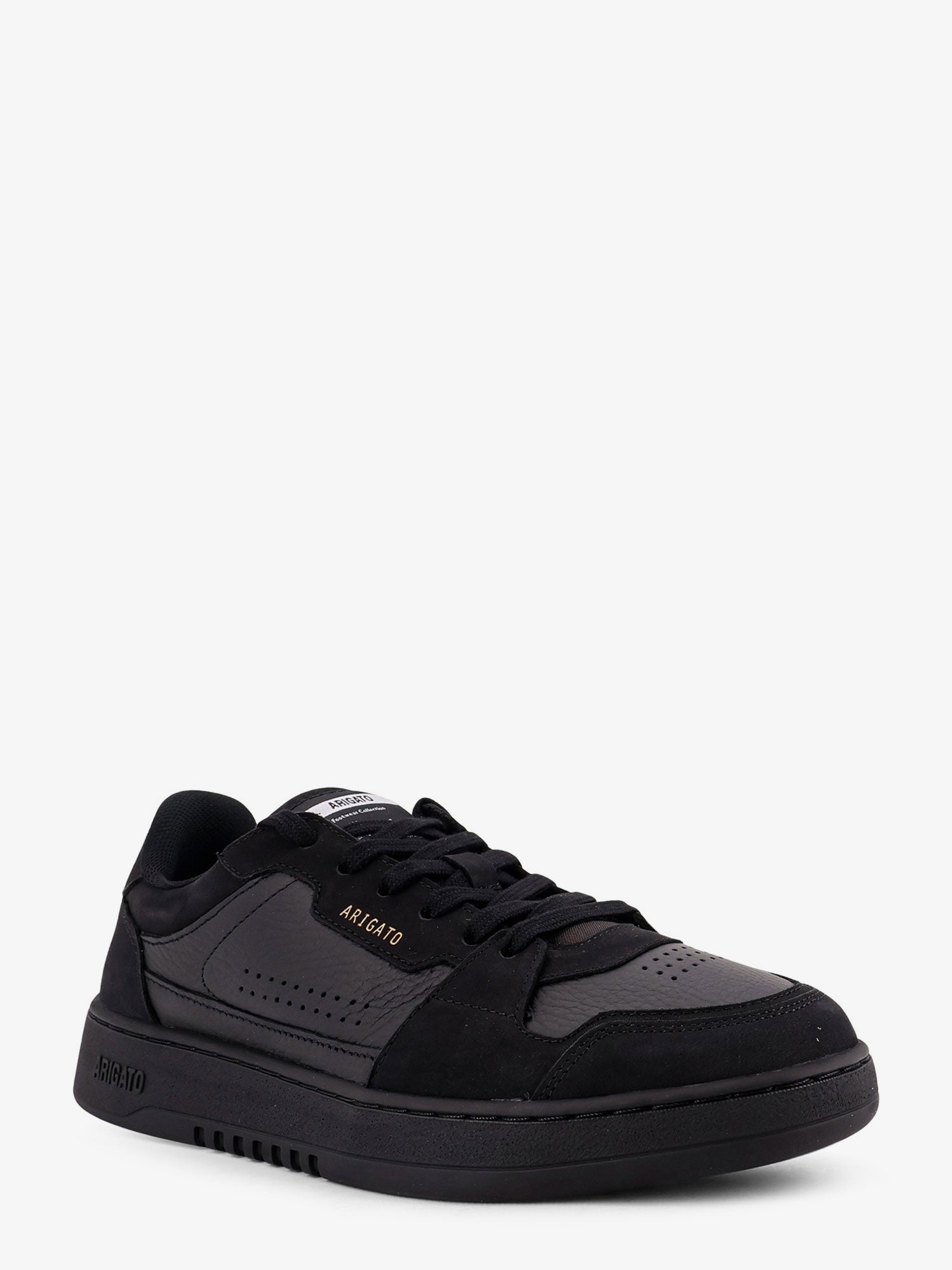 Dice Lo leather and suede low-top sneakers