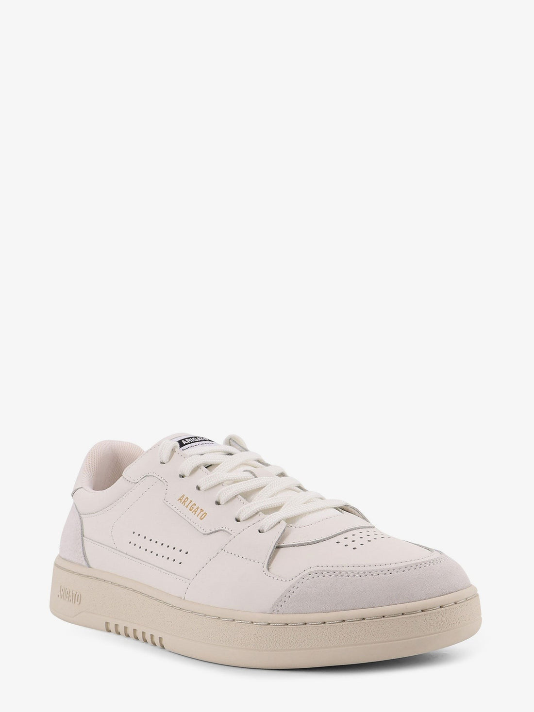 Dice Lo low-top laher and suede sneakers