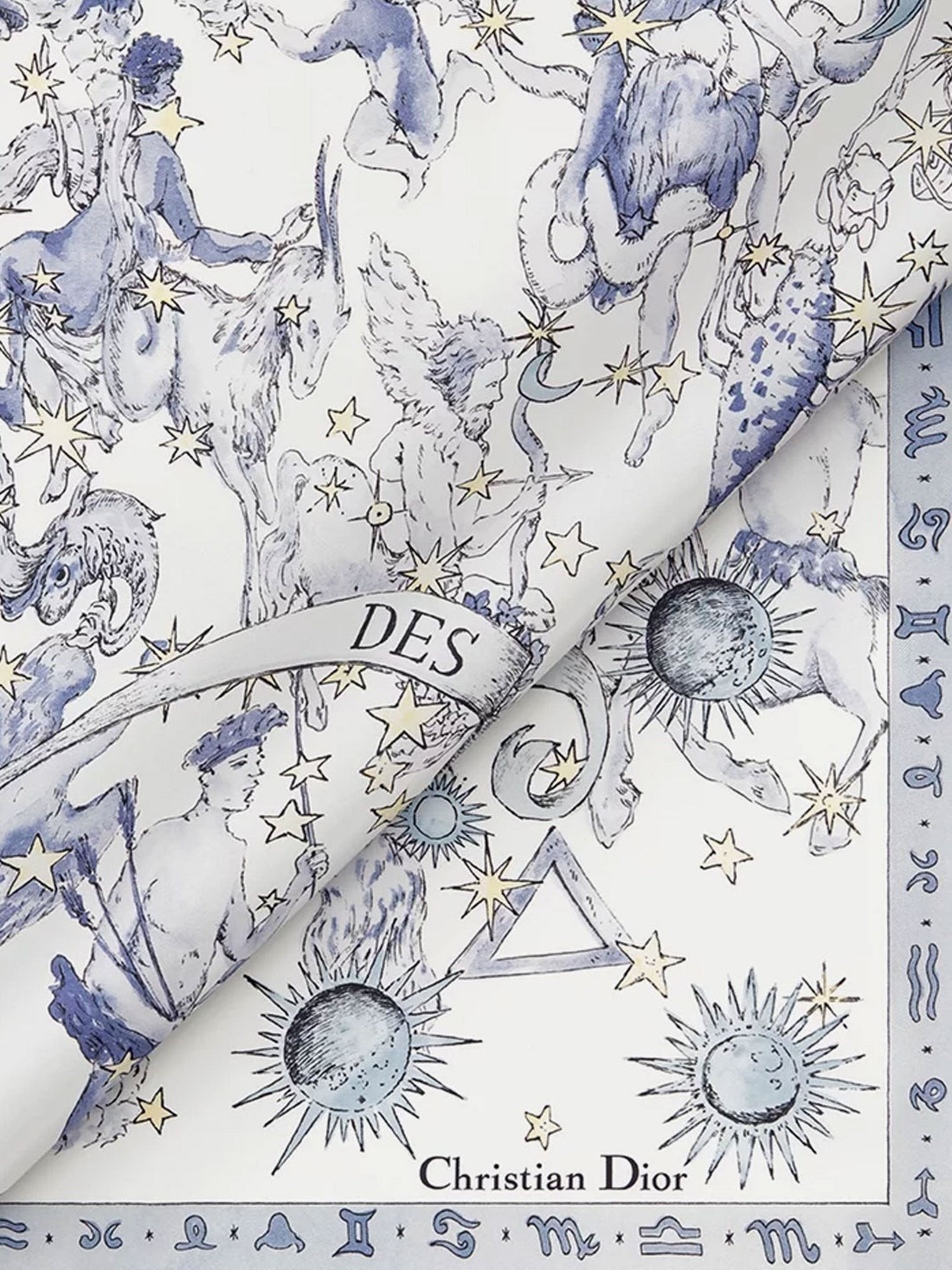 Dior Night of Dreams silk twill foulard
