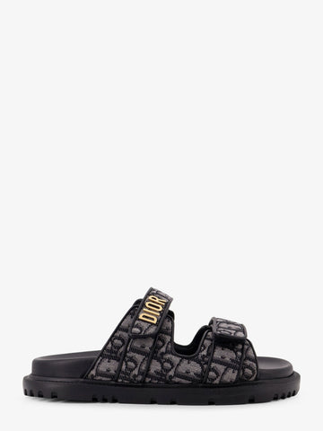 Dioract Dior Oblique jacquard fabric sandals