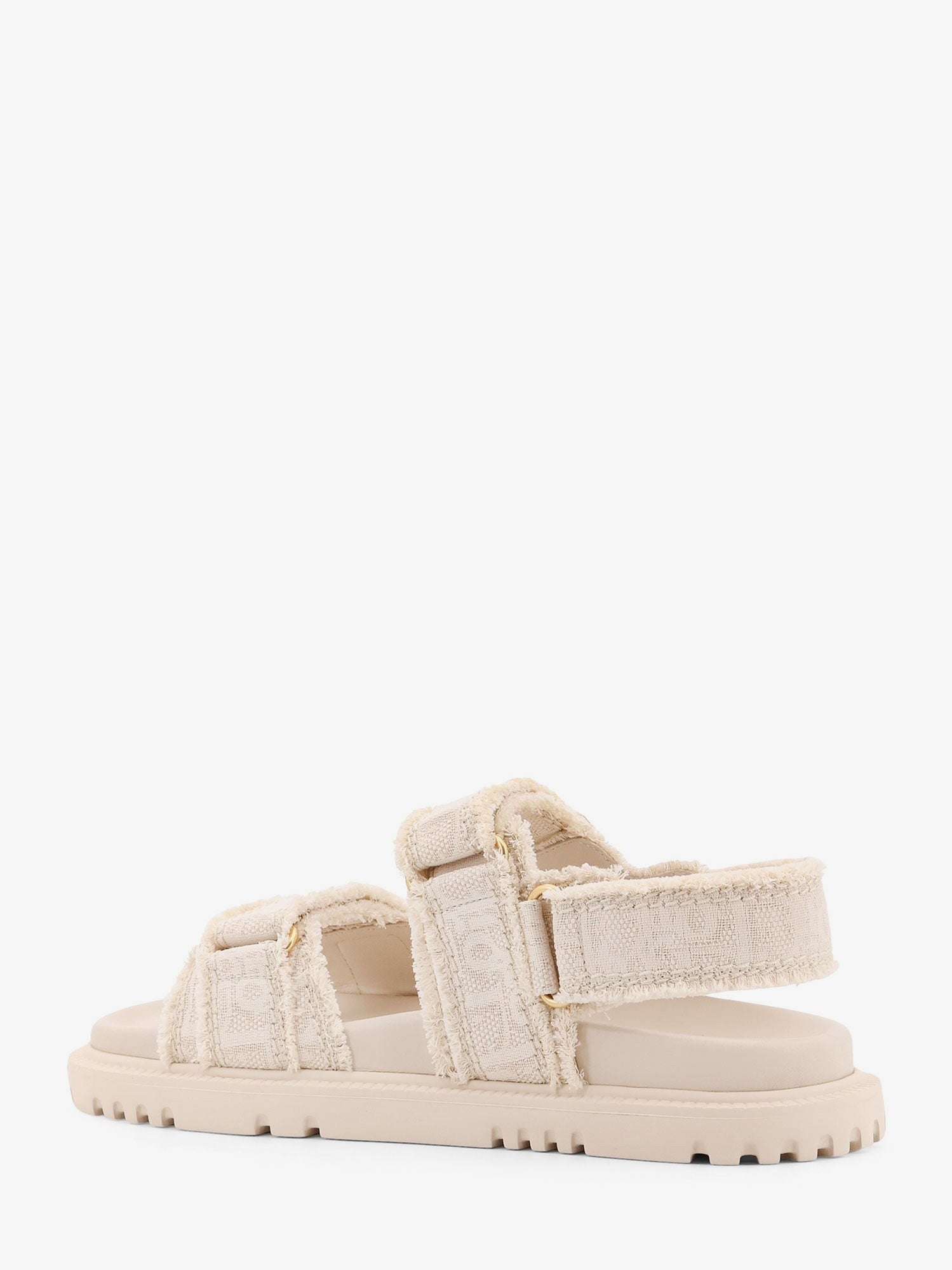Dioract fabric sandals with Dior Oblique motif