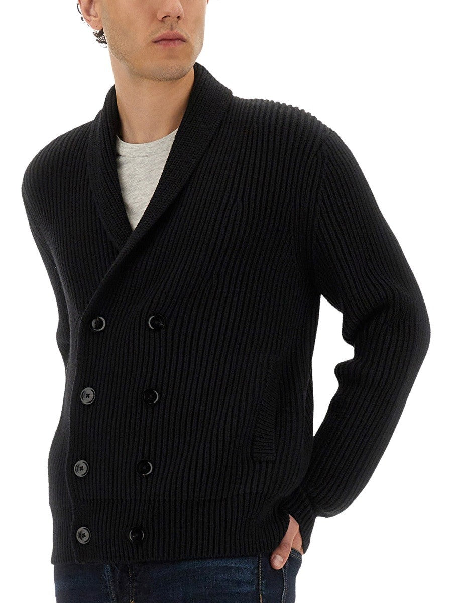 DOUBLE-BREASTED CARDIGAN