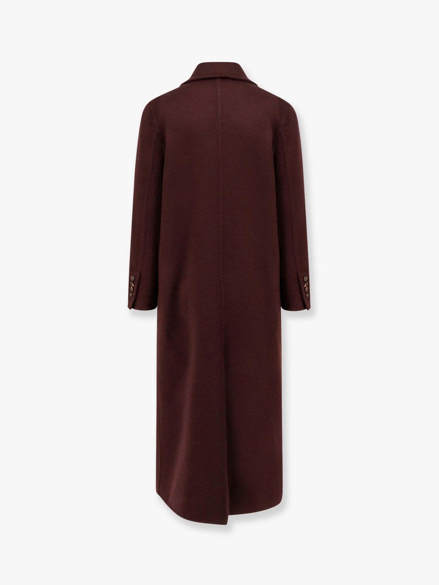Double-breasted cashmere coat