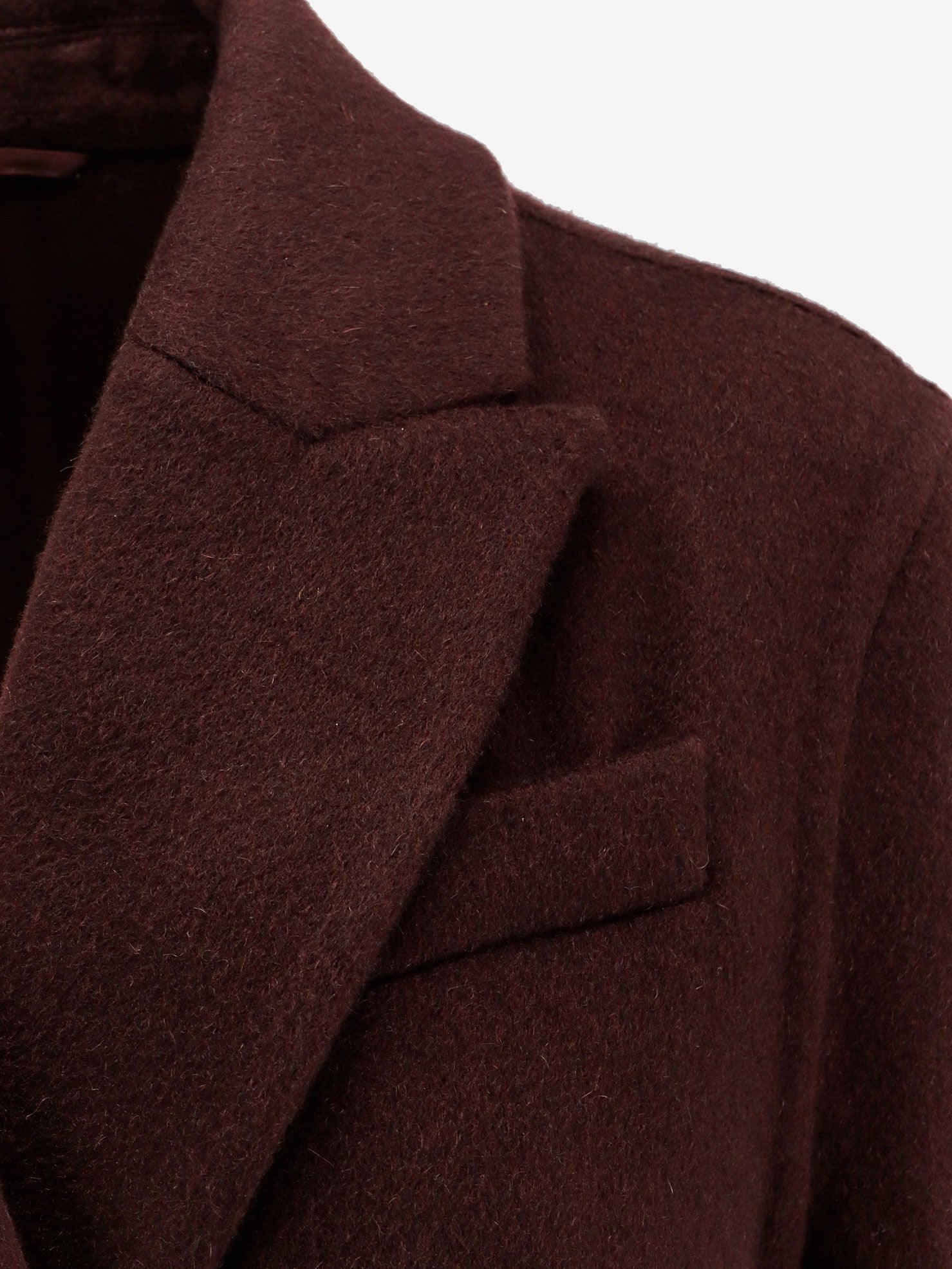 Double-breasted cashmere coat