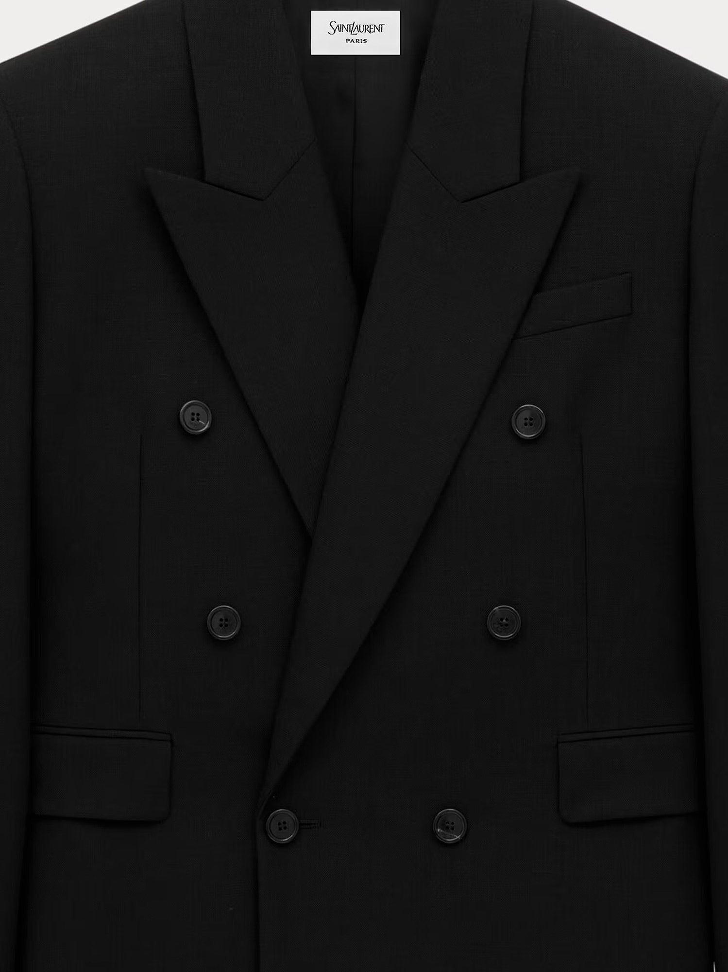 Double-breasted wool blazer
