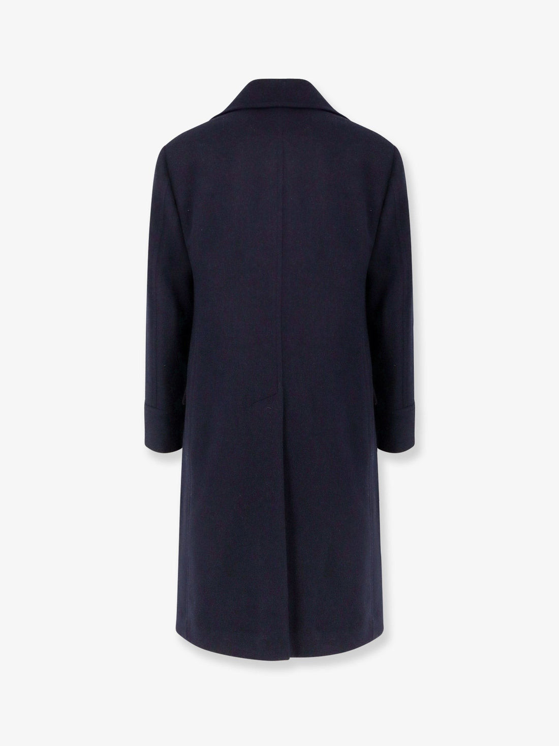Double-breasted wool coat