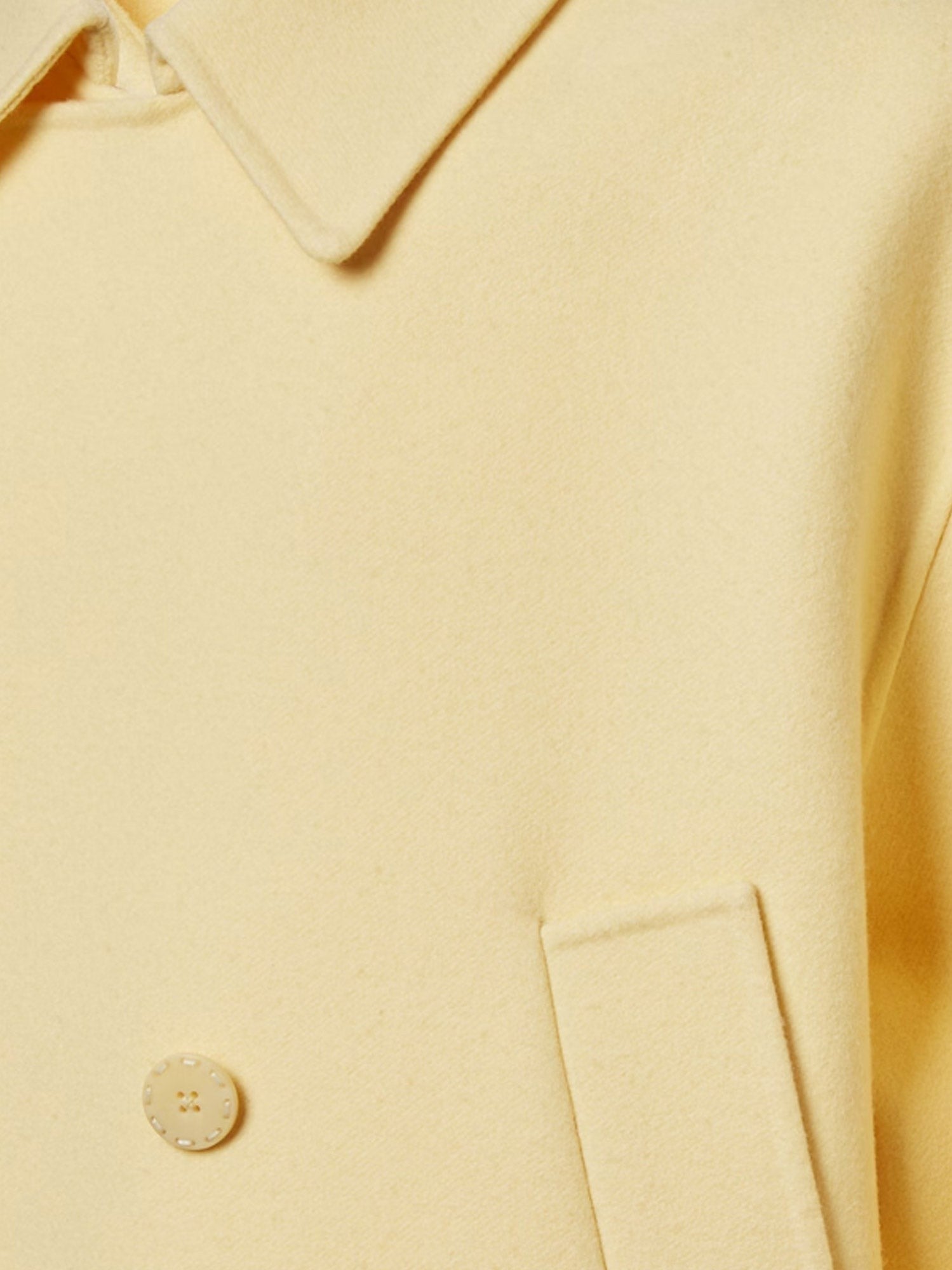 Double-breasted wool coat