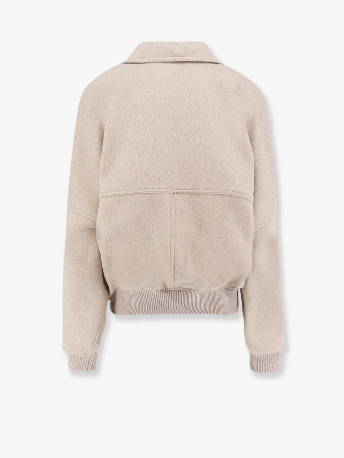 Double cashmere and wool cloth bomber