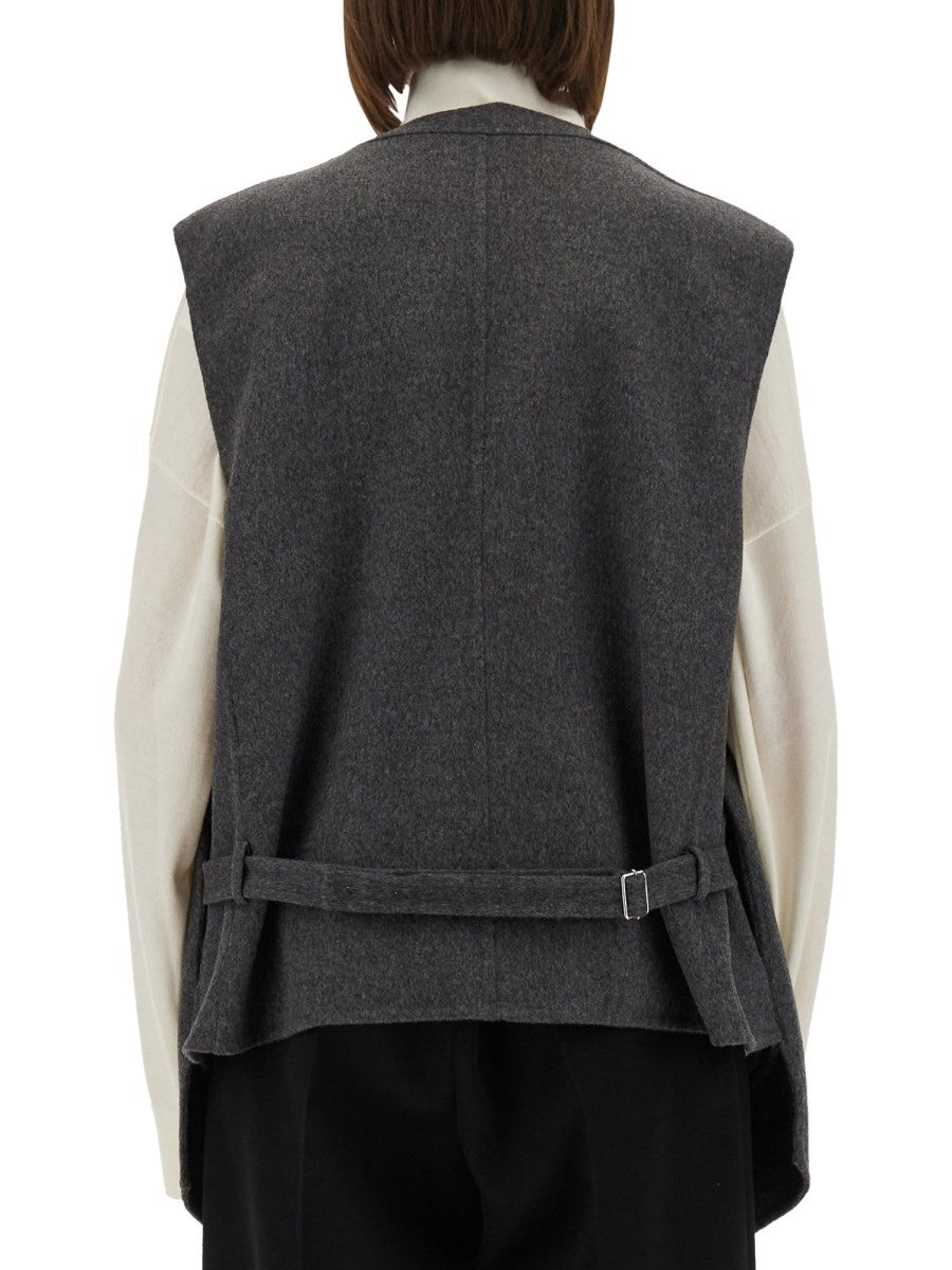 DOUBLE FACE WOOL VEST