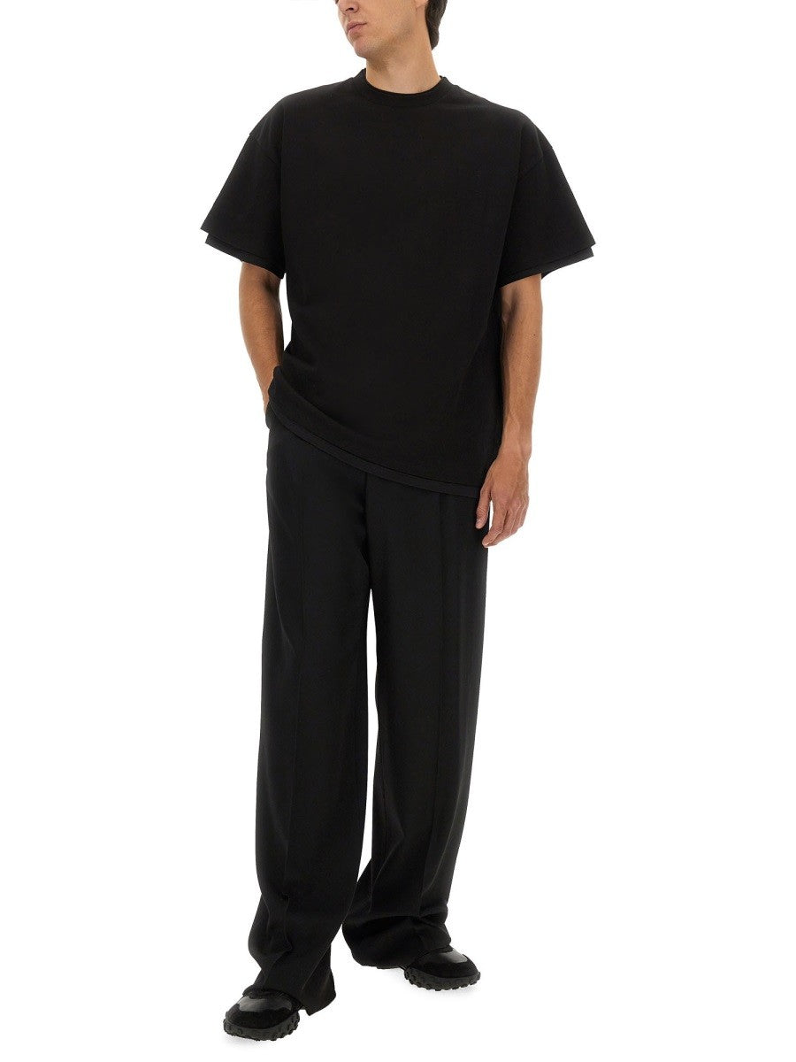 DOUBLE LAYER COTTON T-SHIRT