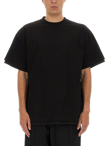 DOUBLE LAYER COTTON T-SHIRT