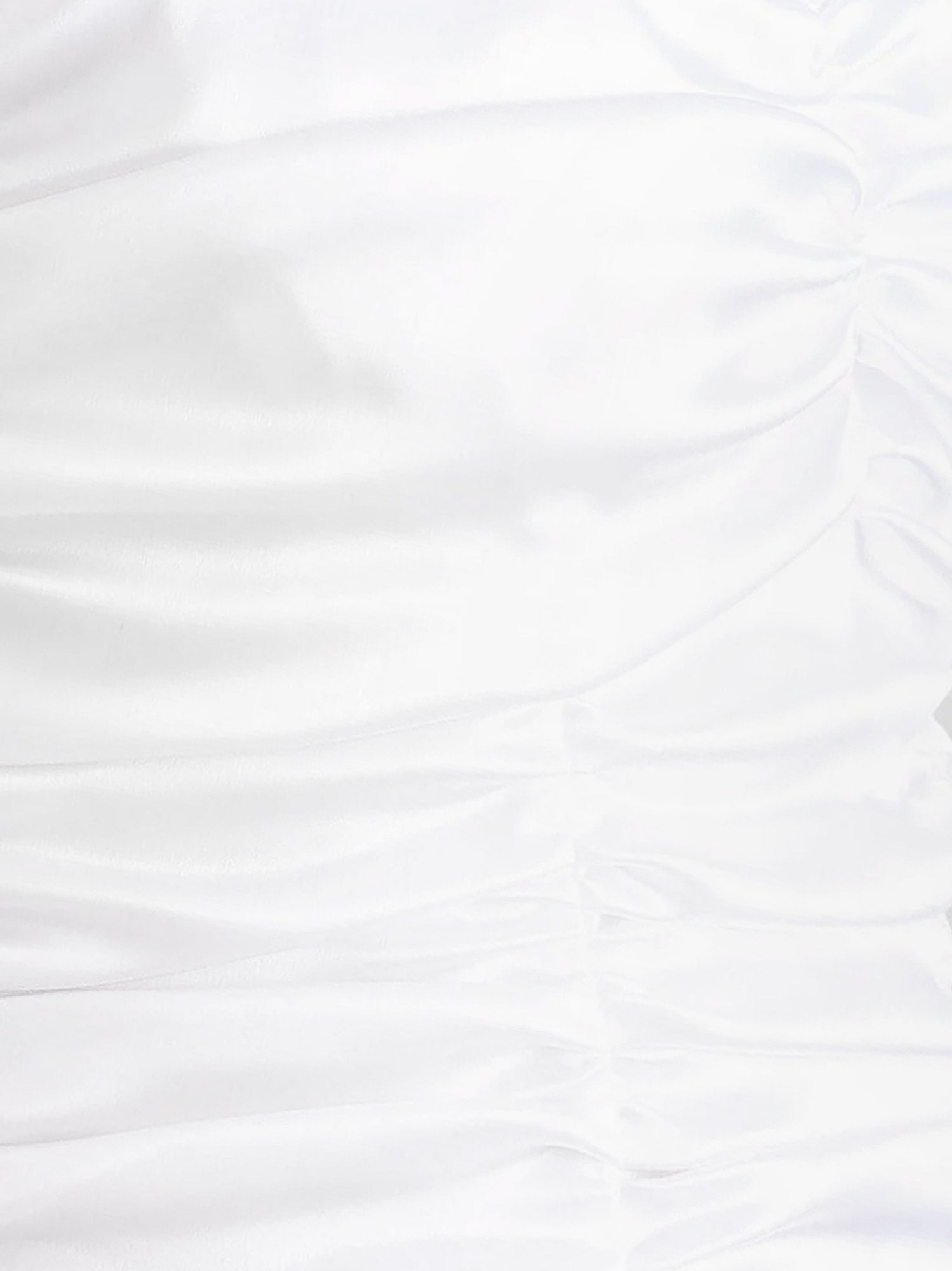 Draped satin mini dress