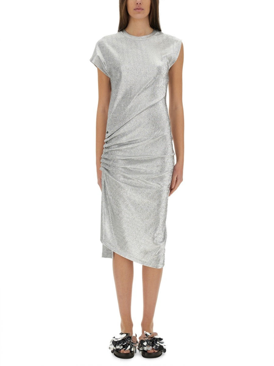 DRESS WITH DRAPE