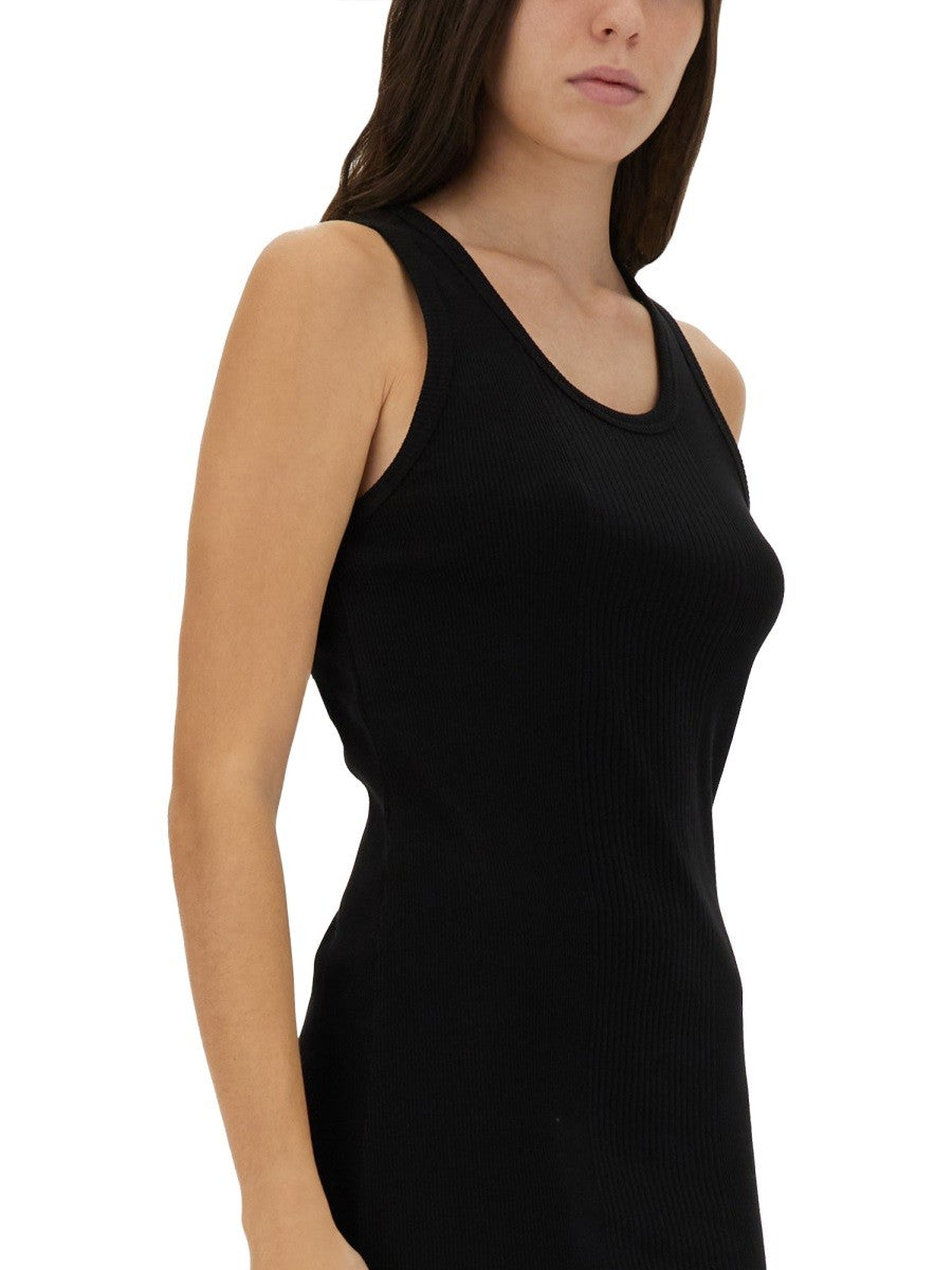 DRESS WITH GARTER DETAIL