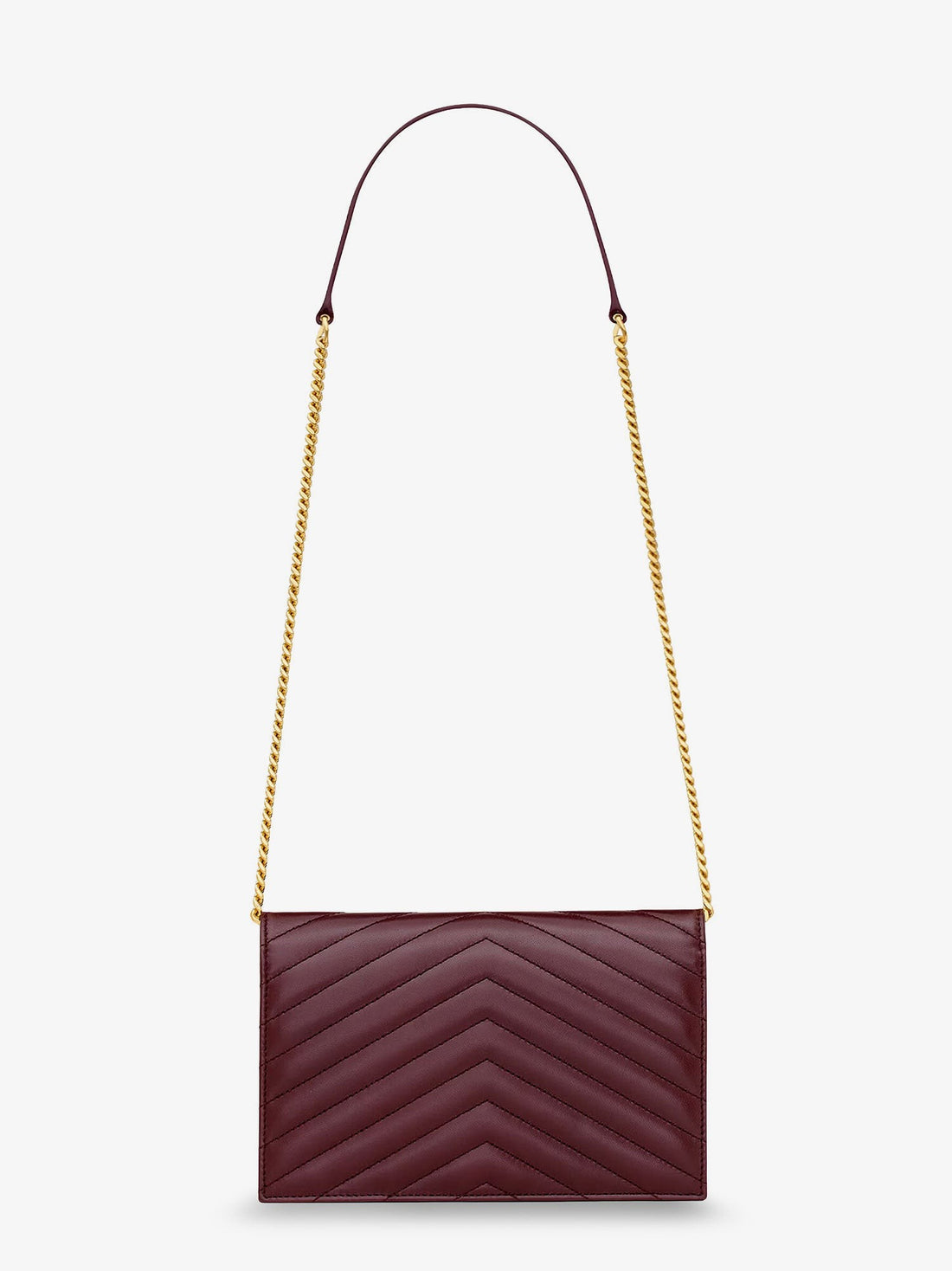 Envelope leather shoulder bag