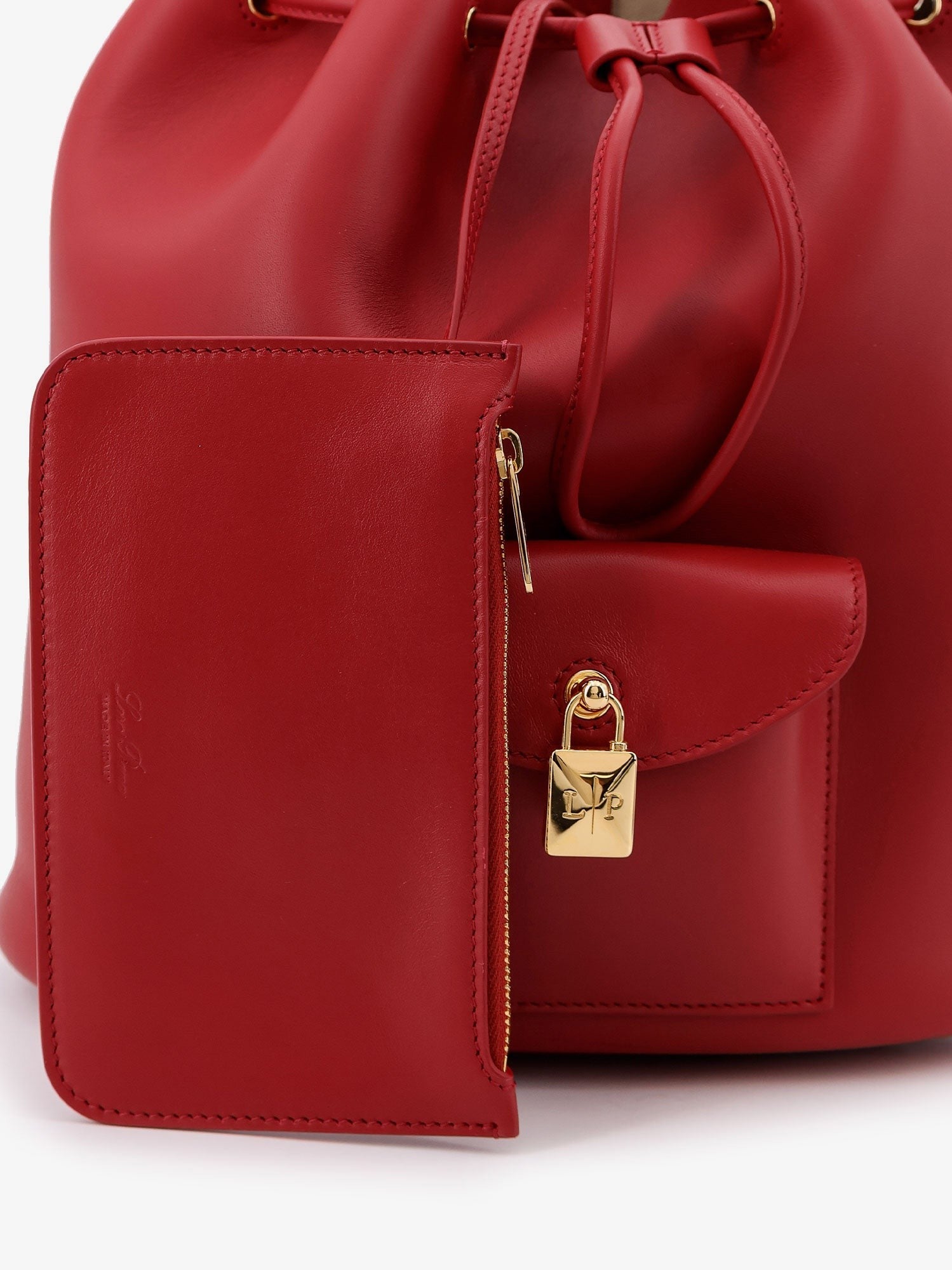 Extra Drawstring L27 leather backpack