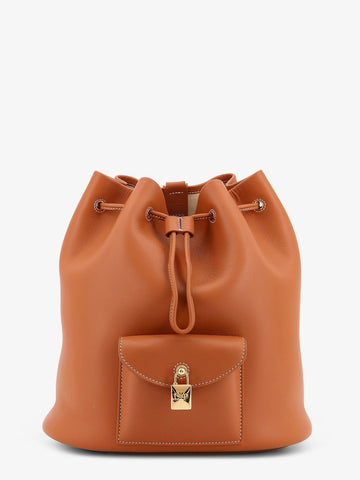 Extra Drawstring L27 leather backpack