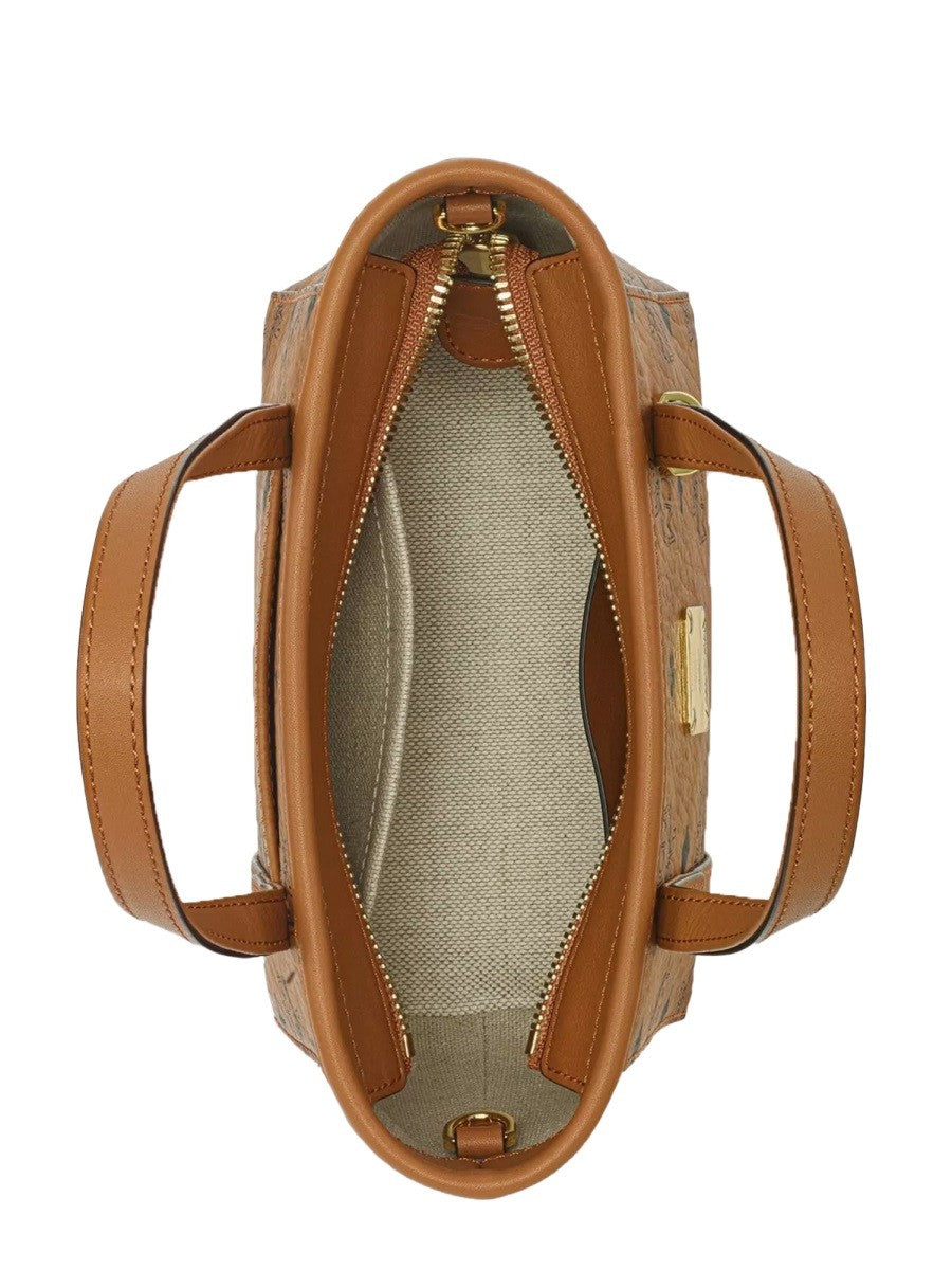 EXTRA-MINI "TONI TOP-ZIP" BAG IN VISETOS