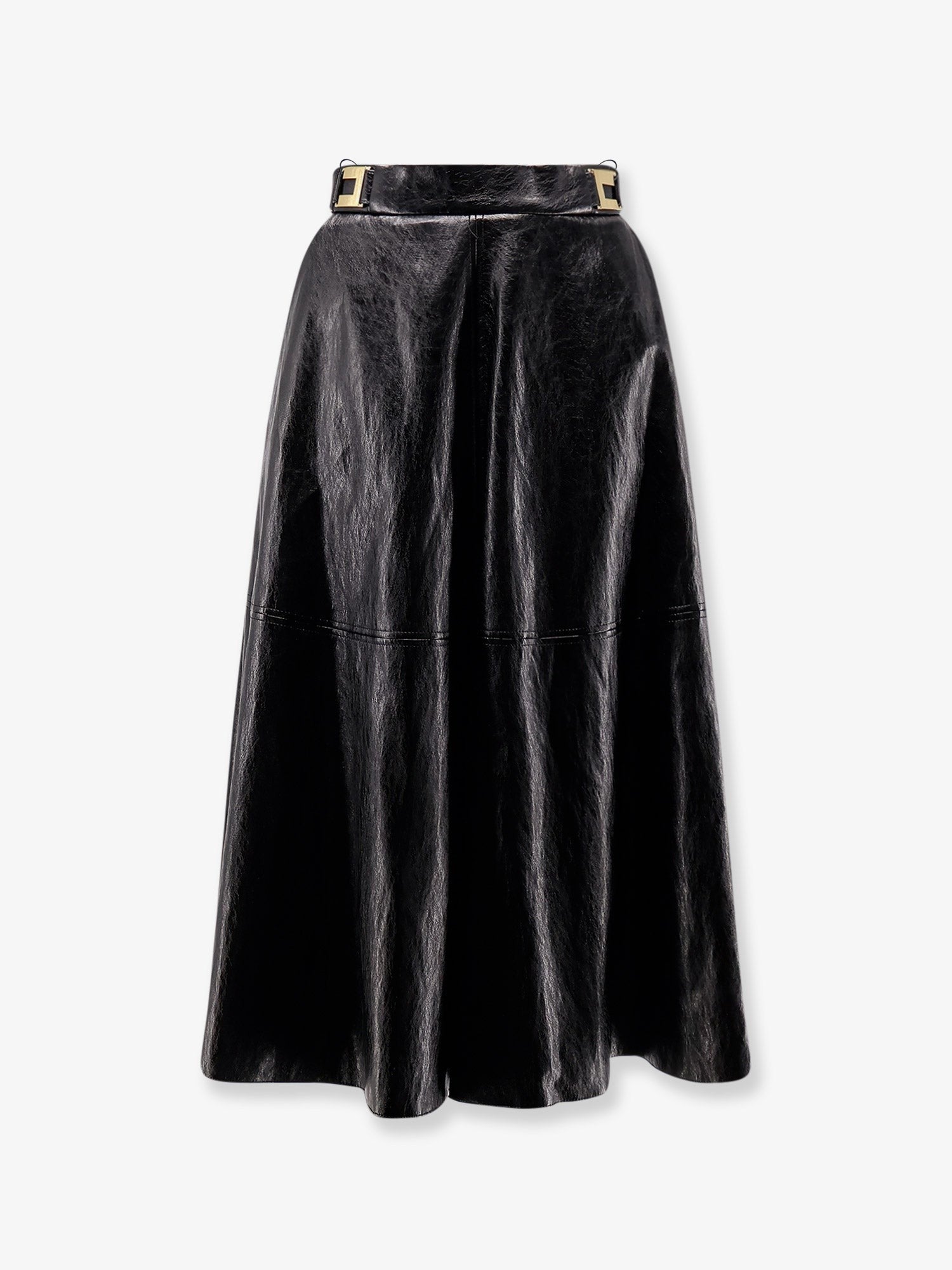 Faux leather skirt