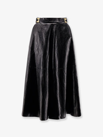 Faux leather skirt