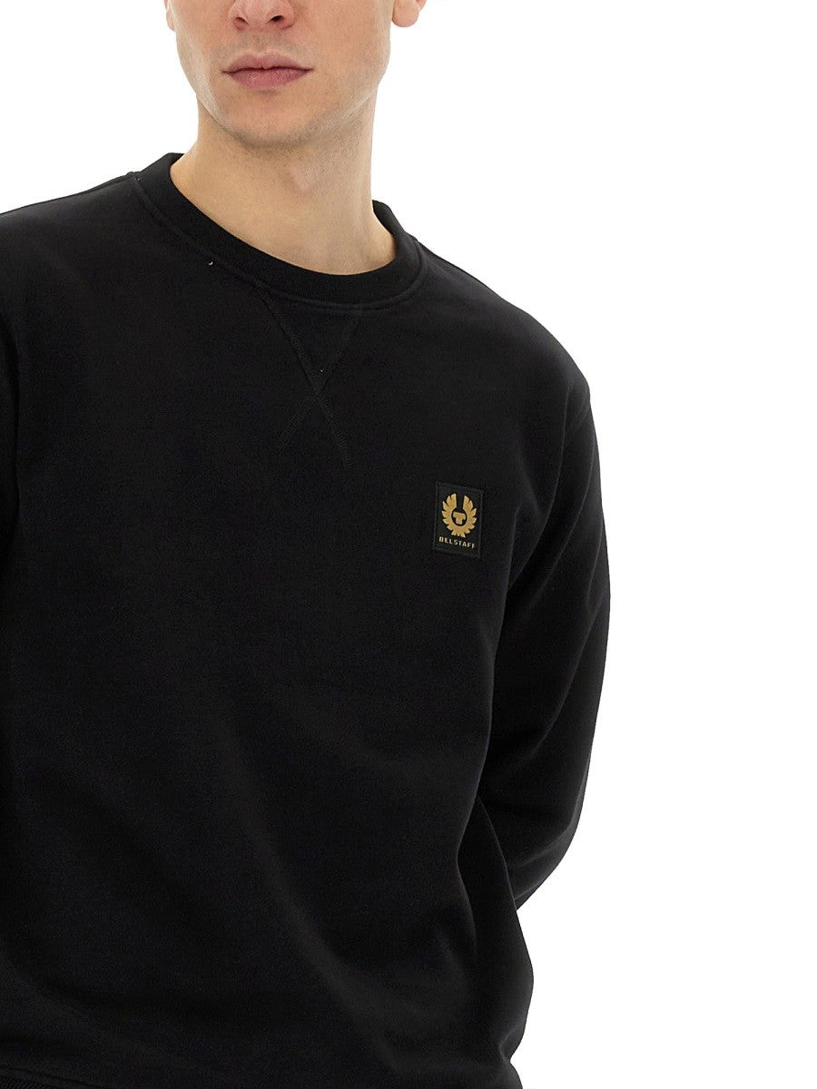 SWEATSHIRT WITH LOGO PATCH
