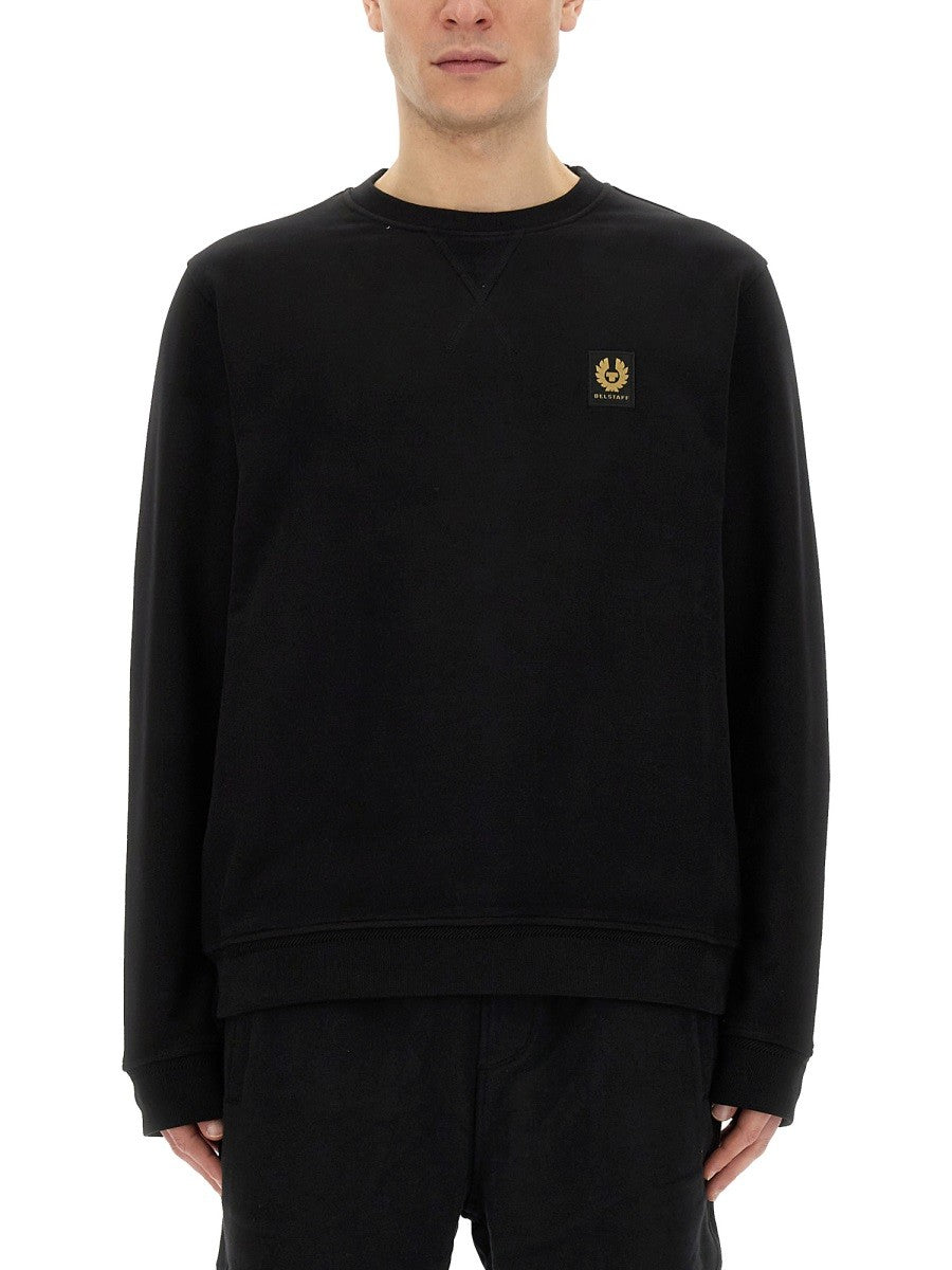 SWEATSHIRT WITH LOGO PATCH