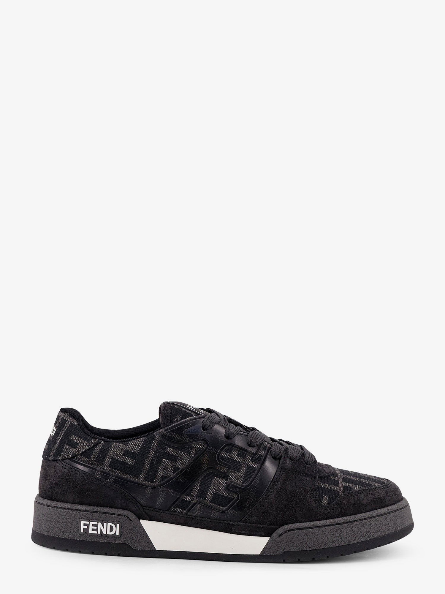 Fendi Match FF Jacquard and suede sneakers