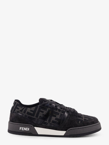 Fendi Match FF Jacquard and suede sneakers