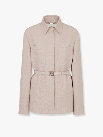 Ff diagonal 3d wool blazer