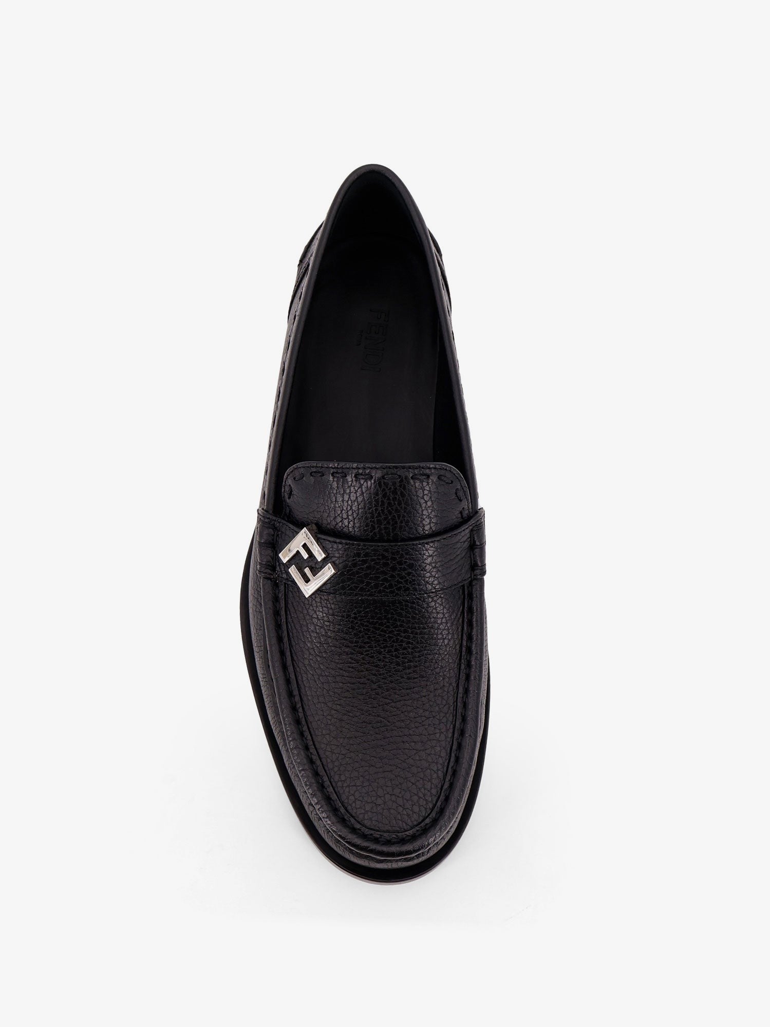 FF Metal leather loafers