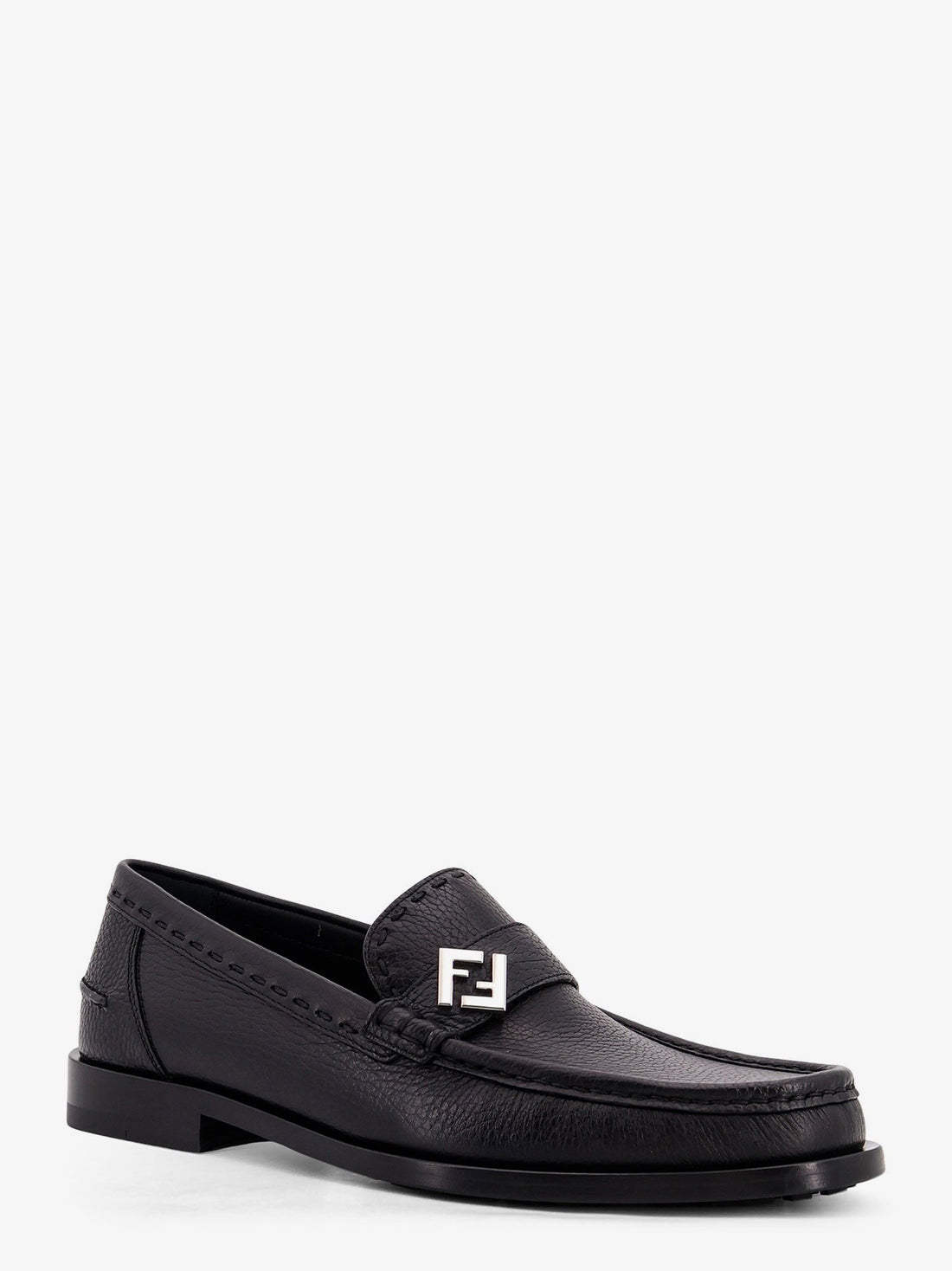 FF Metal leather loafers