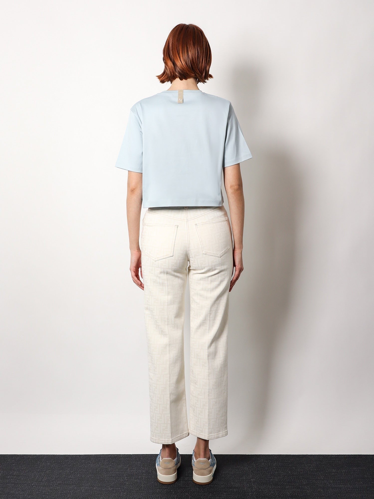Ff off white denim trouser