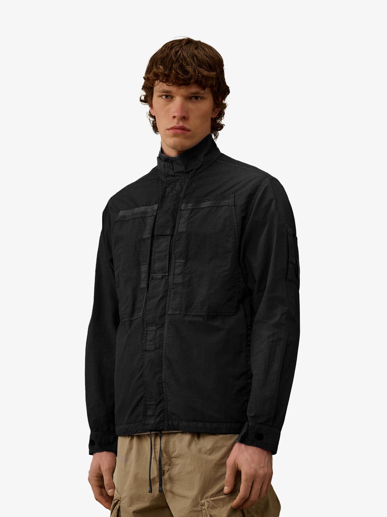 Flatt Nylon jacket with Logo iconic detail