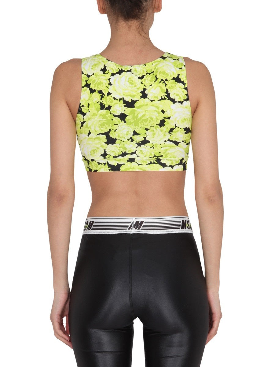 FLORAL PRINT CROPPED TOP