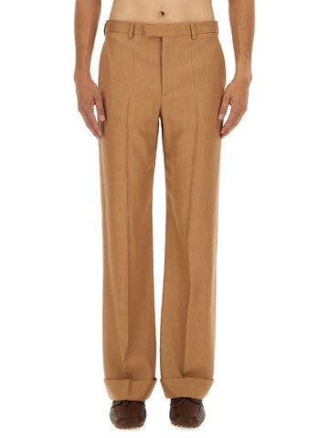 GABARDINE PANTS WITH LAPELS