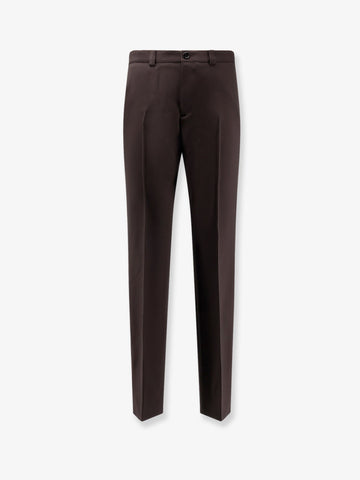 Gabardine wool trousers