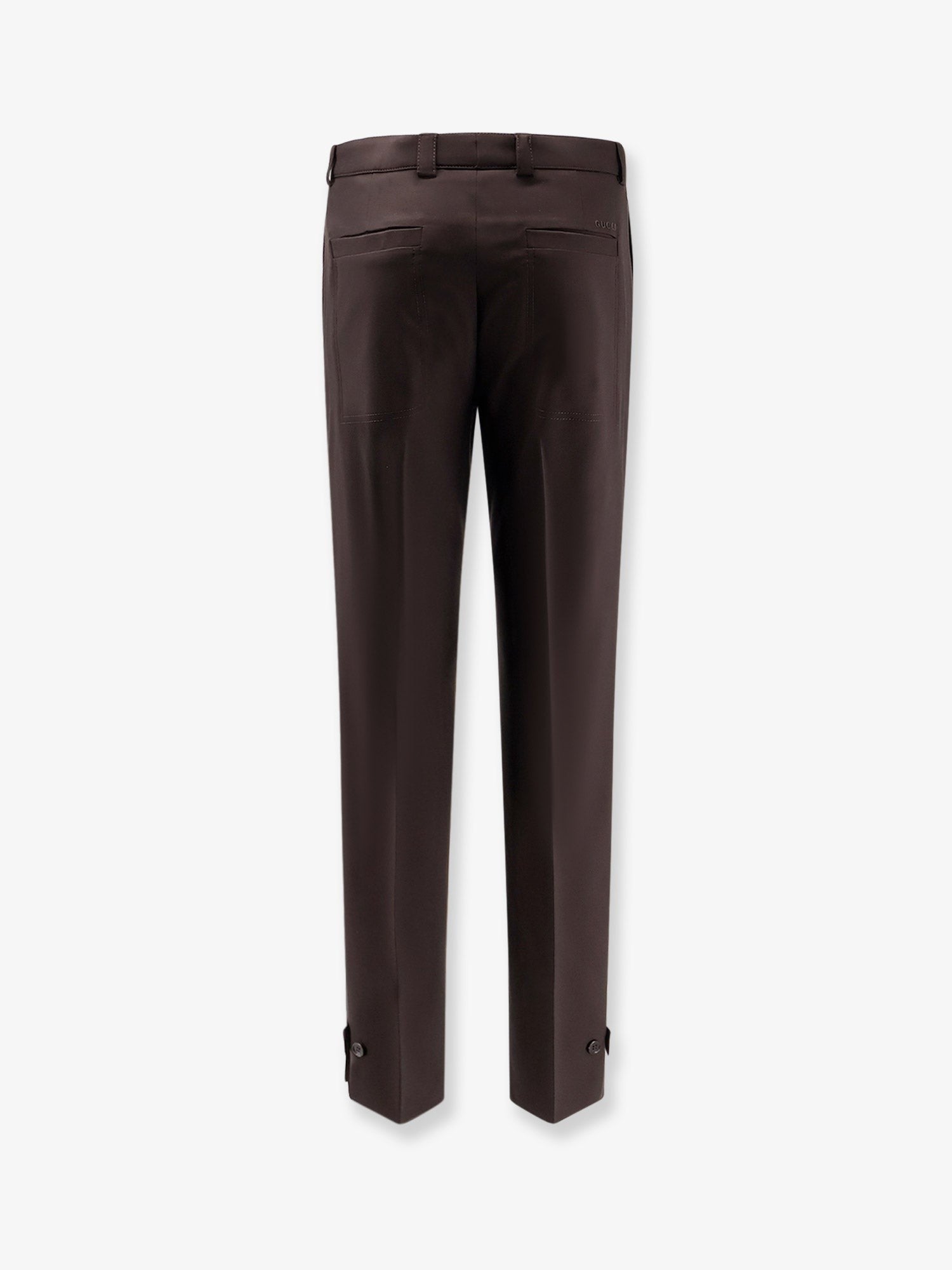 Gabardine wool trousers