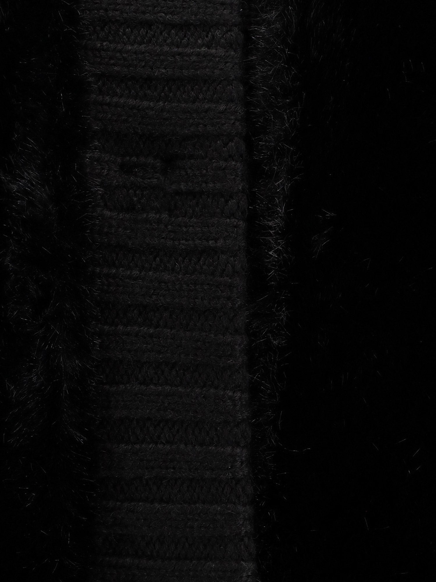 Genovese long faux fur vest