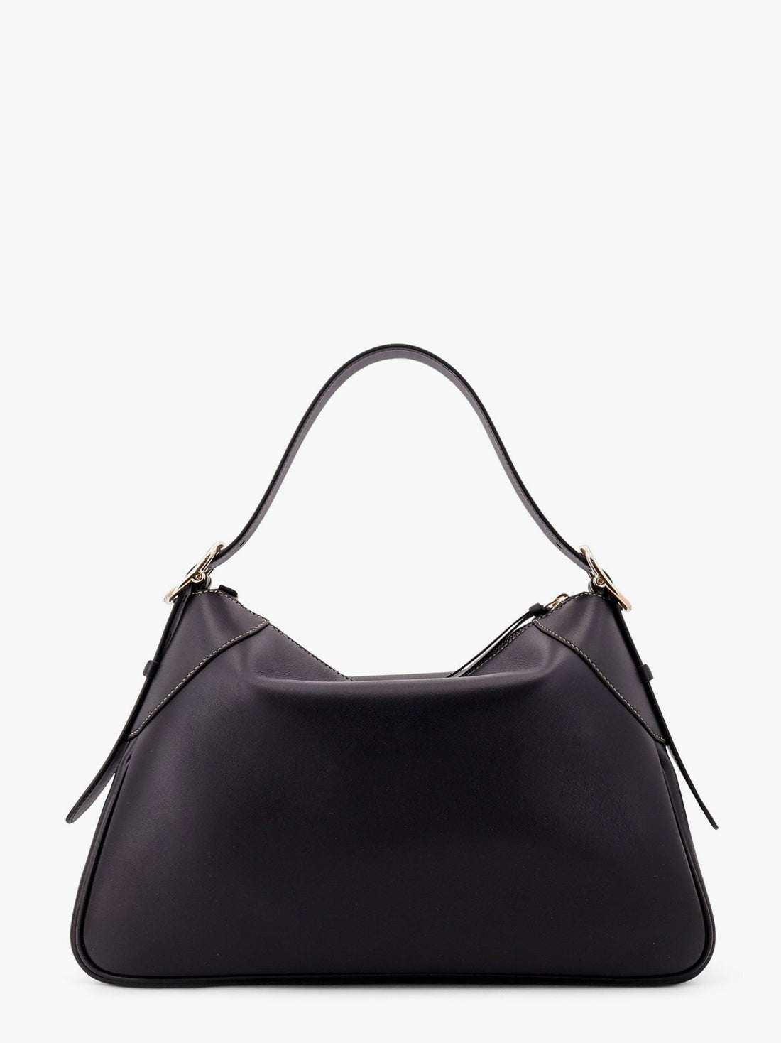 GG Emblem leather shoulder bag with frontal logo