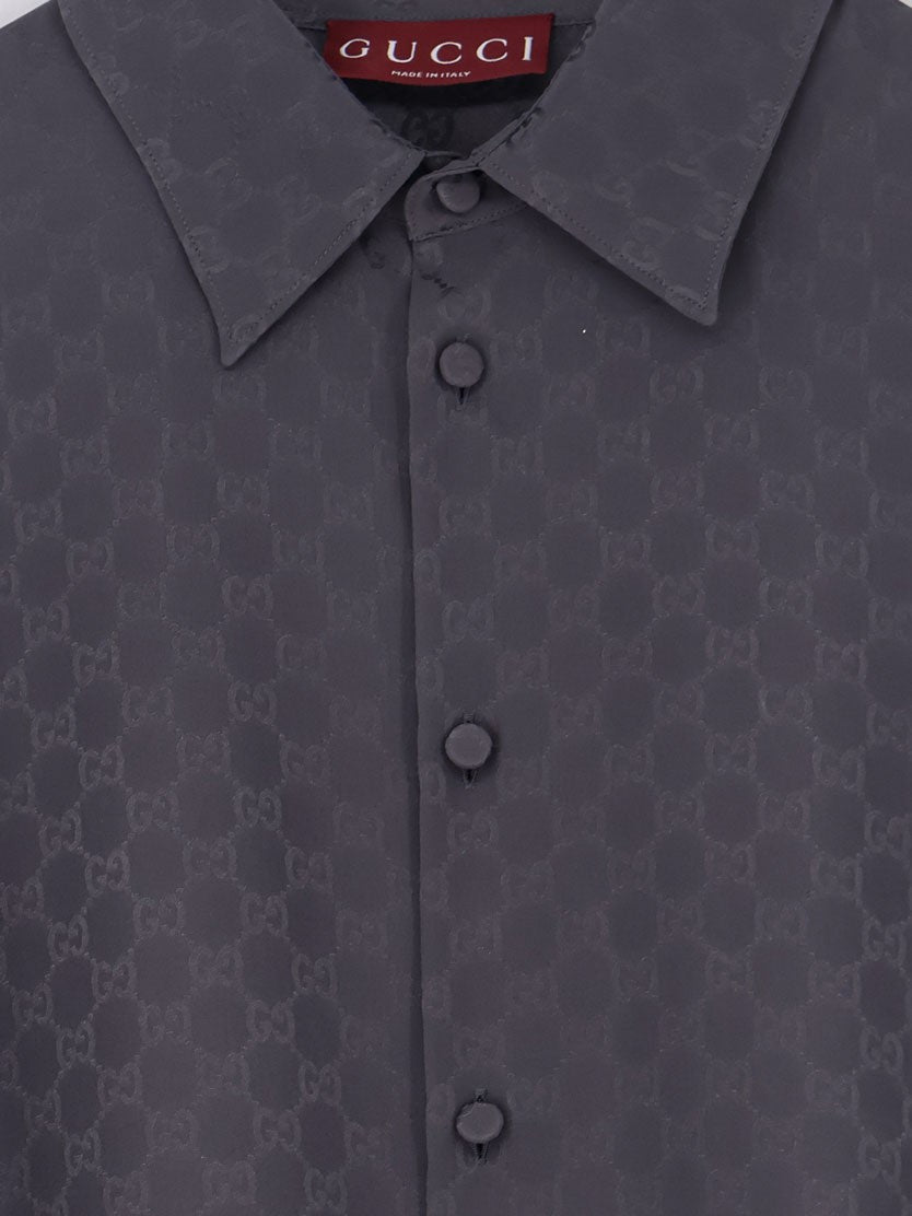 GG Jacquard silk shirt